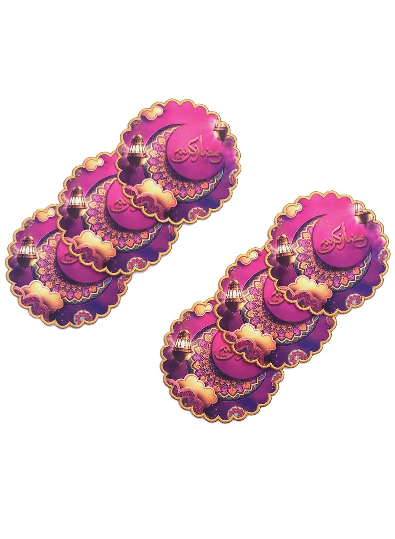 Alwan Ramadan Kareem Fabric Coaster Set of 6 - Image 1