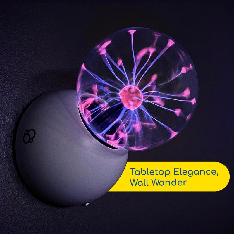 Thames & Kosmos The Plasma Ball Essential STEM Tool | Classic Scientific Device, Fresh 5-inch Glass Sphere, Interactive Electric Light Show | Explore Electricity, Matter, Energy, Small - Image 3