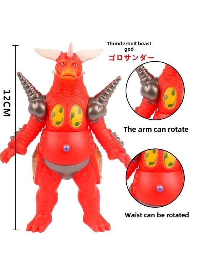 null - Monster Small Size Toys Ultraman Monster Soft Glue Not Bad Night Market Scenic Spot Stall Boys Toys-Colour:Trumpet Lightning Beast God - Image 1