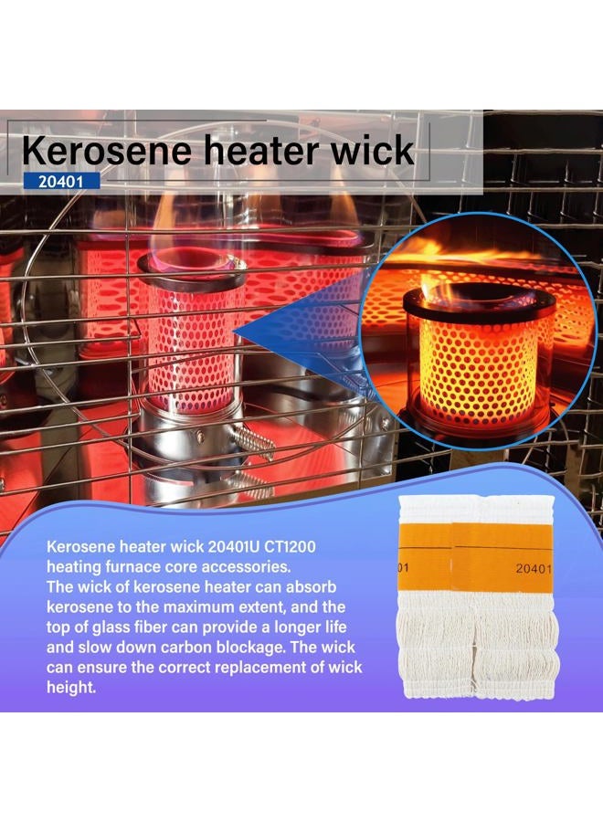 Irnyso Heater Oil Kerosene Lamp Wick 20401U CT1200 5.7''Wide x 7" Long fits Duraheat Dyna Glo RMC55-R7 RMC55-R7B Envirotemp Heatmate Keroheat Kerojet Kero-World Sengoku Mega etc - Image 4