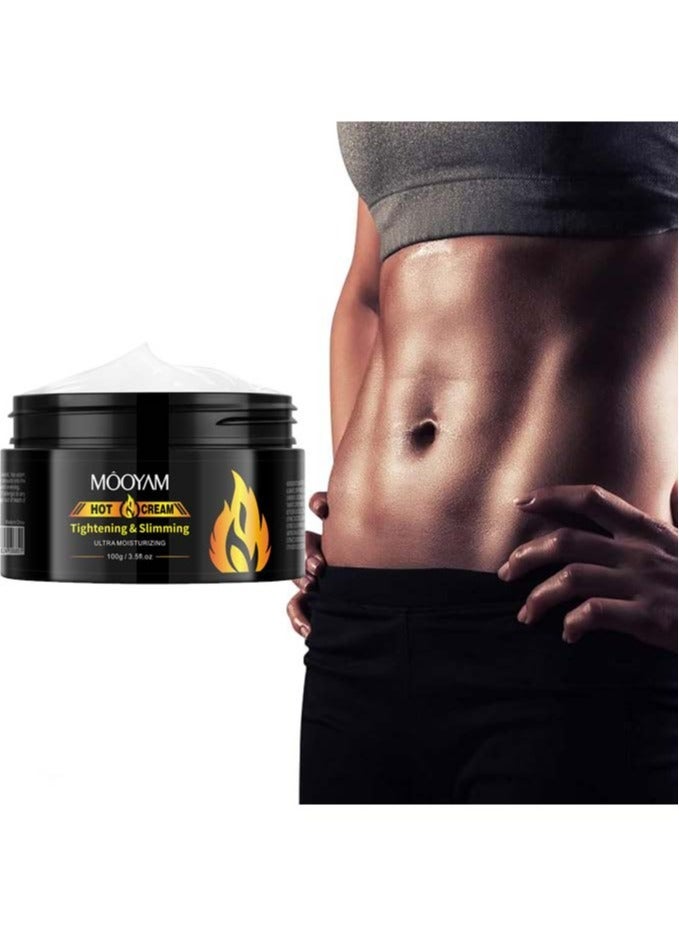MOOYAM Fat Burning Cream, Hot Cream for Belly Fat Burner, Cellulite Cream for Thighs, Sweat Cream for Women Men Weight Loss, Cellulite Cream for Thighs Belly Butt Firming Legs Slimming Cream - Image 1