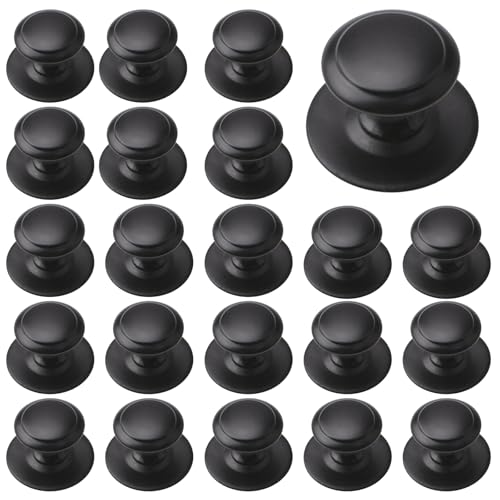 MOROBOR Stainless Steel Drawer Knobs 32pcs SelfStick Instant Cabinet Handle Pulls 118Inch Adhesive Sliding Door Stick On Handle with Mounting Screws for Glass Cabinet Cupboard Drawer - Image 1