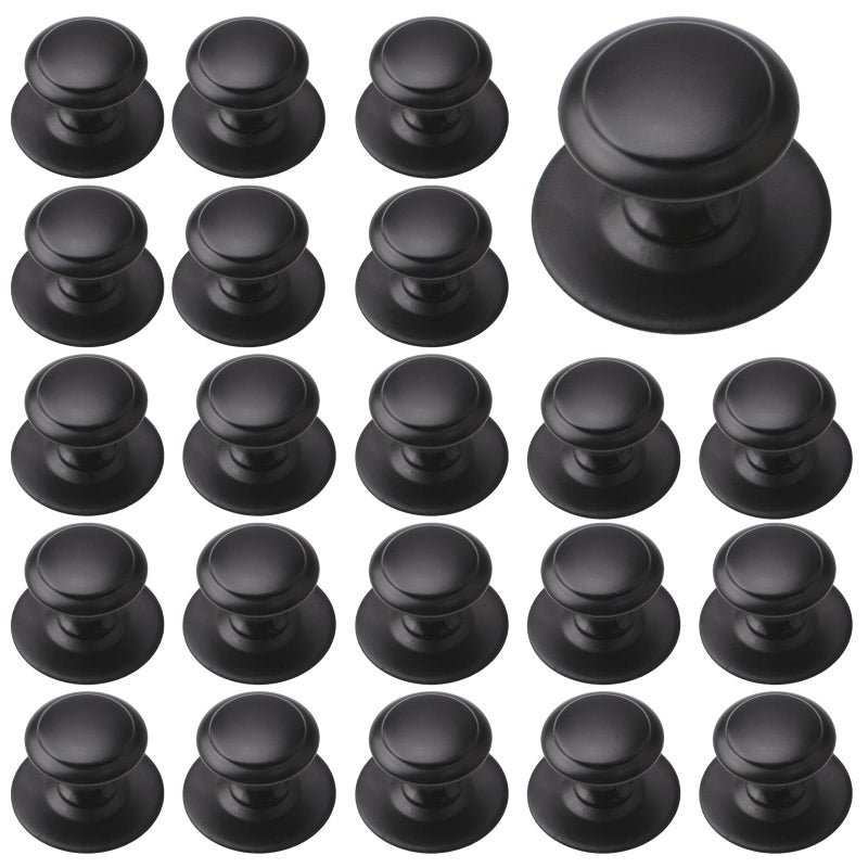 MOROBOR Stainless Steel Drawer Knobs 32pcs SelfStick Instant Cabinet Handle Pulls 118Inch Adhesive Sliding Door Stick On Handle with Mounting Screws for Glass Cabinet Cupboard Drawer - Image 2