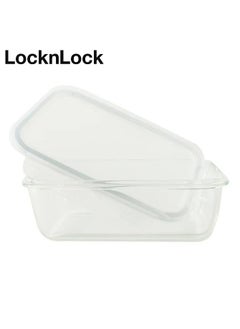 LOCK & LOCK LocknLock 1.35L Oven-Safe Glass Rectangular Container with Airtight Lid - Microwave, Freezer, and Dishwasher Safe  - Image 2