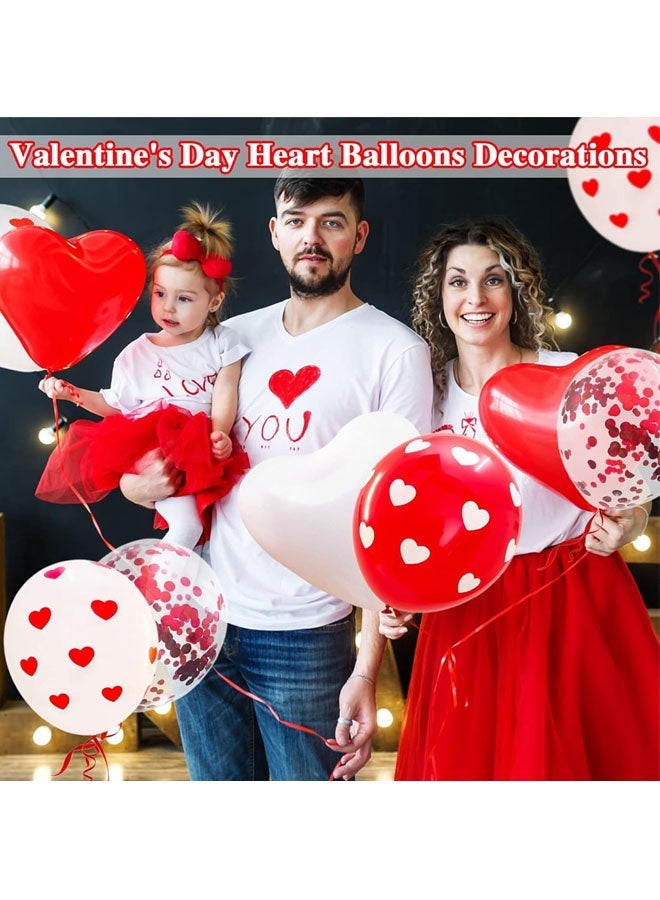 50-Piece Valentine's Day Decorative Birthday Party Celebration Activities Inflatable Balloon Set - Image 3