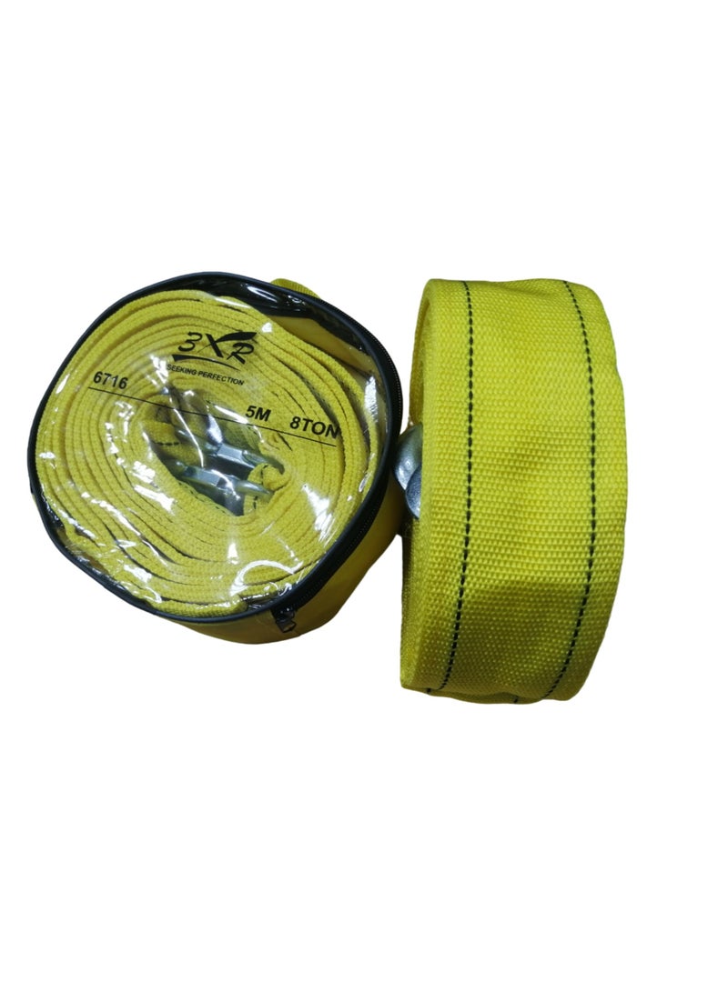 3 اكس ار حبل سحب عالي الجودة بخياطة مزدوجة 8 طن 5 أمتار - Image 3