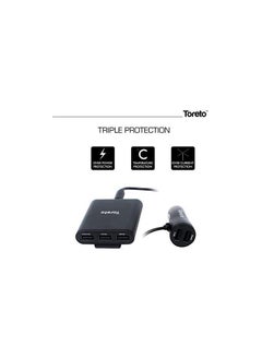 Toreto Tor-405 Rapid Charger 8 5 USB Port Sharing Car Charger  - Image 2