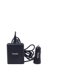 Toreto Tor-405 Rapid Charger 8 5 USB Port Sharing Car Charger  - Image 1