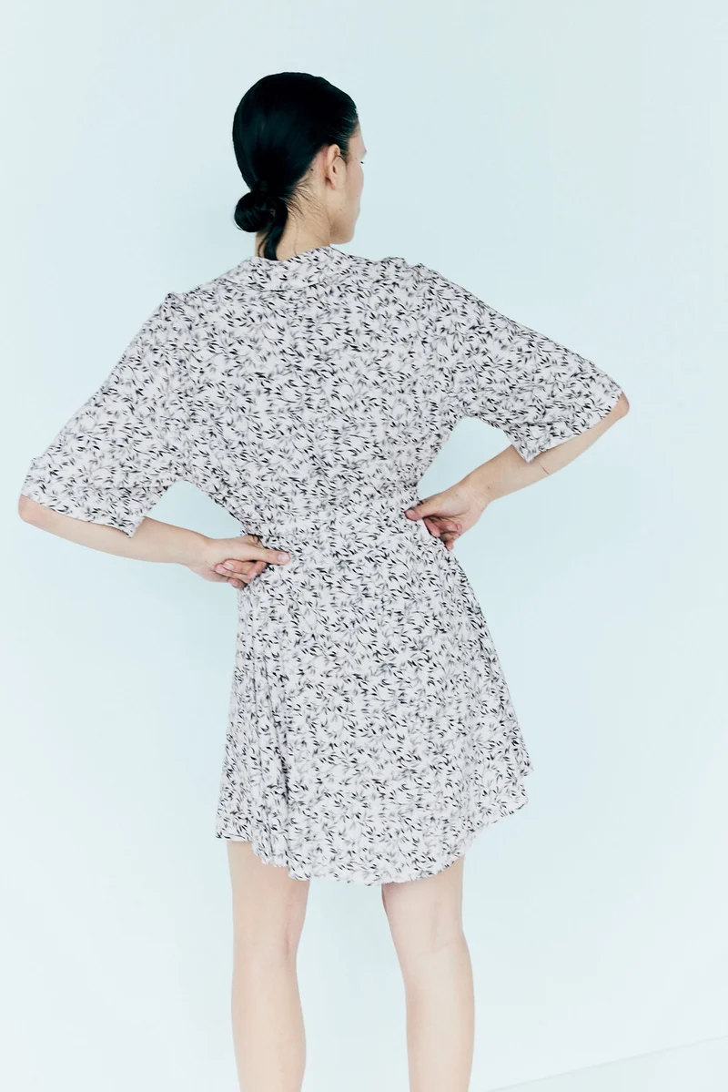 H&M Tie-Belt Shirt Dress