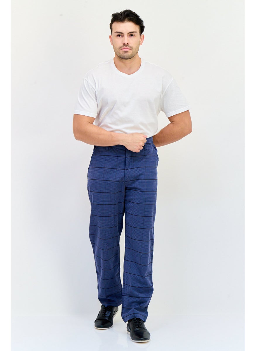 Levi's - Men Regular Fit Windowpane Pattern Straight Pants, Multicolor - Image 1