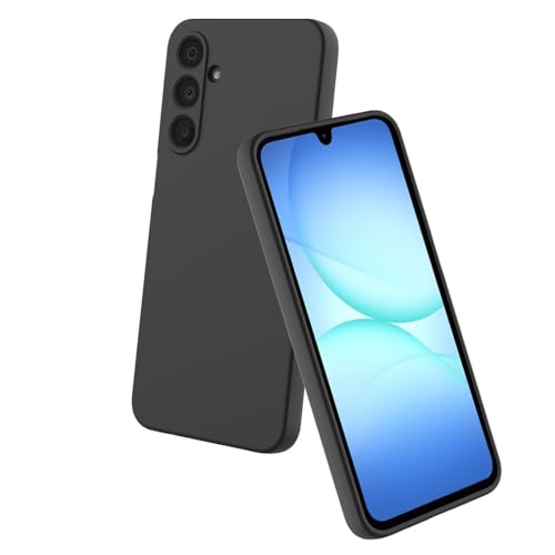 Casotec Back Case Cover for Samsung Galaxy A17 5G / F17 5G / M17 5G | Full Camera Protection | Liquid Silicon Case | Flexible Bumper Case for Samsung Galaxy A17 5G / F17 5G / M17 5G (Black) - Image 1