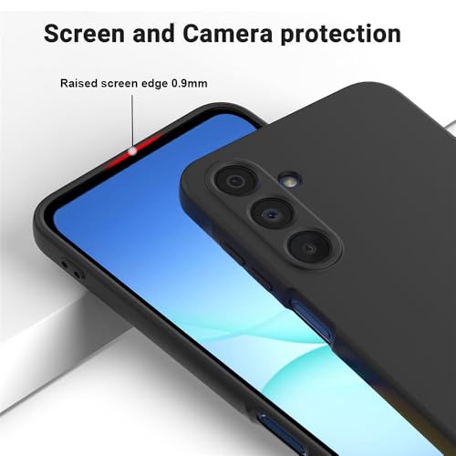 Casotec Back Case Cover for Samsung Galaxy A17 5G / F17 5G / M17 5G | Full Camera Protection | Liquid Silicon Case | Flexible Bumper Case for Samsung Galaxy A17 5G / F17 5G / M17 5G (Black) - Image 3