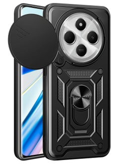 Generic Shield Full Protection Case With Metal Ring &Slide Camera Cover For redmi 14c case  - Image 1