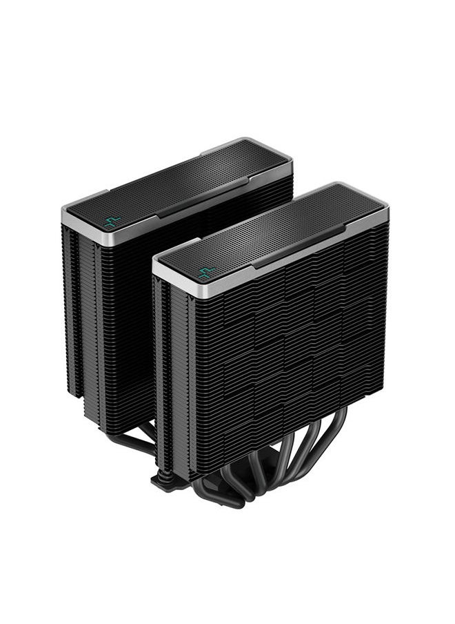 DEEPCOOL - مبرد وحدة المعالجة المركزية عالي الأداء AK620 ZERO DARK، تصميم برج مزدوج، مروحتان بمحمل ديناميكي سائل مقاس 120 مم، 6 أنابيب حرارية نحاسية، TDP 260 وات | R-AK620-BKNNMT-G-1 - Image 1