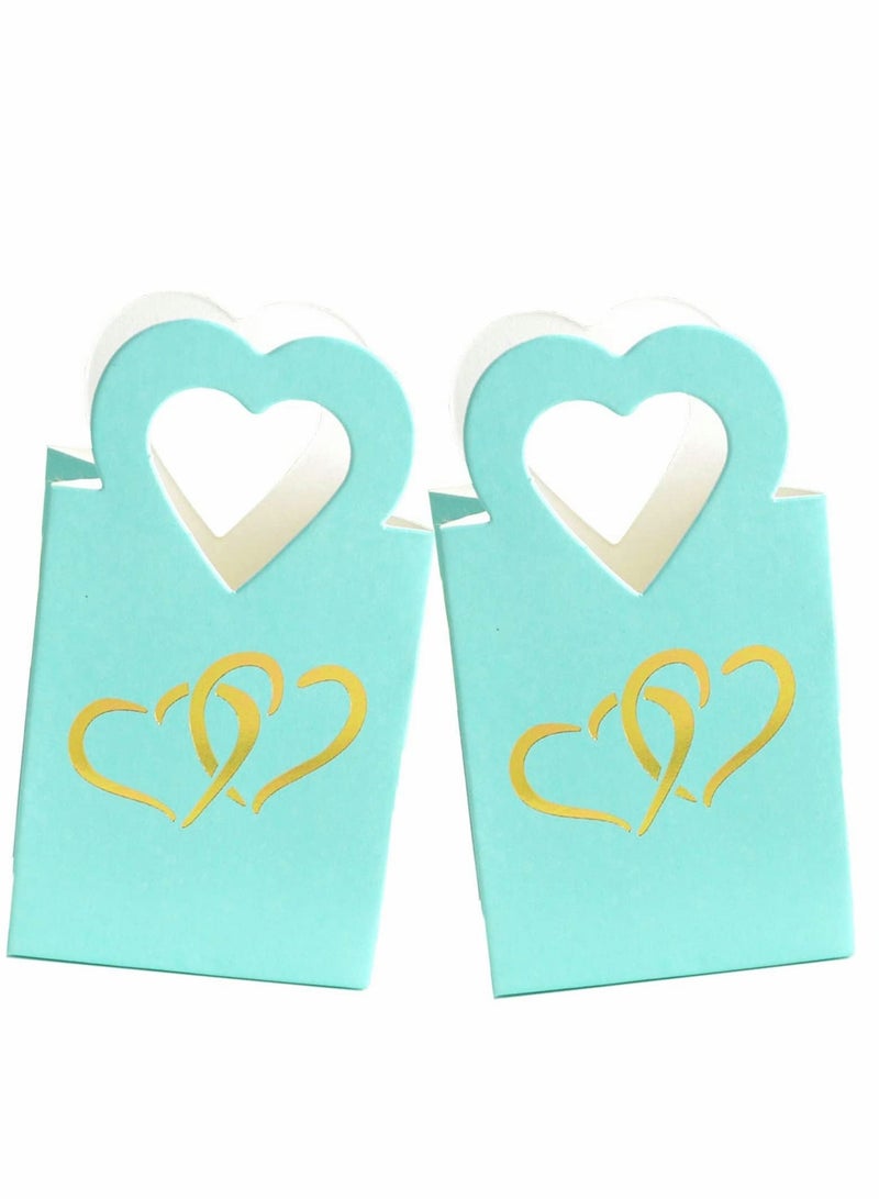 واي آند دي 50PCS Paper Candy Boxes Sweet Wedding Favour DIY Party Gift Bags  - Image 1