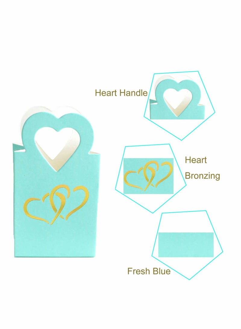واي آند دي 50PCS Paper Candy Boxes Sweet Wedding Favour DIY Party Gift Bags  - Image 2