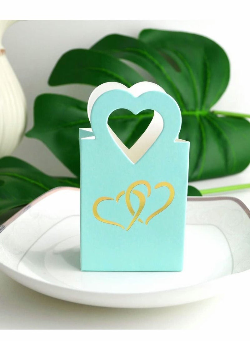 واي آند دي 50PCS Paper Candy Boxes Sweet Wedding Favour DIY Party Gift Bags  - Image 4
