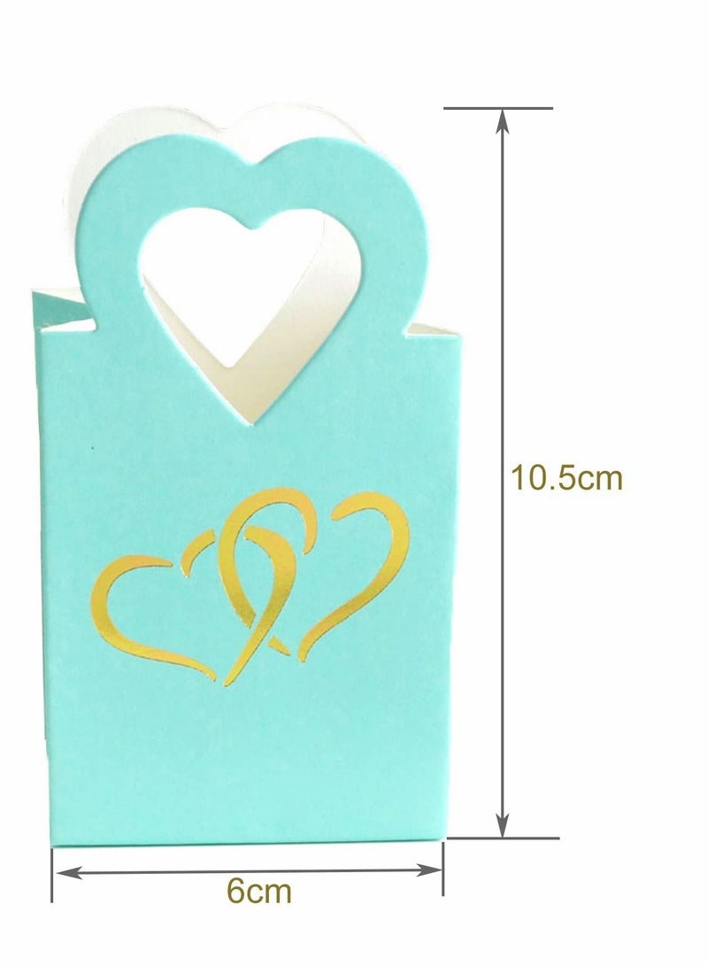 واي آند دي 50PCS Paper Candy Boxes Sweet Wedding Favour DIY Party Gift Bags  - Image 3