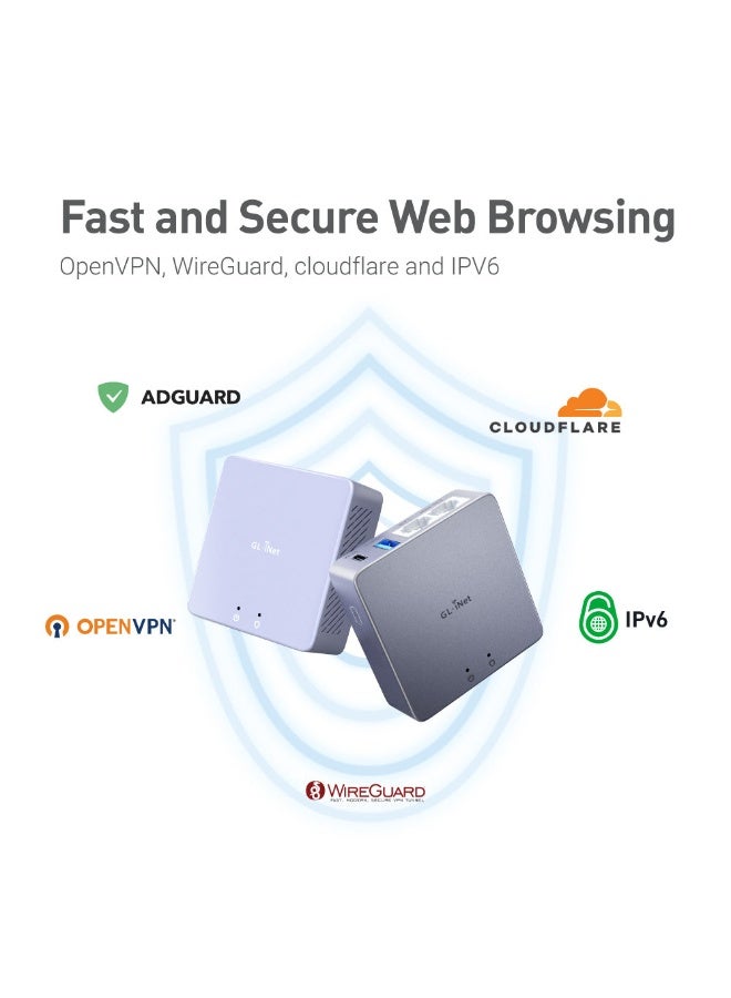 GL.iNet GL-MT2500 (Brume 2) Professional Mini VPN Security Gateway, Home Office Remote Work Site-to-Site, WireGuard & OpenVPN Server Client, 24/7 Connection, 2.5G WAN, USB3.0, OpenWrt, NO Wi-Fi, Ethernet Only - Image 4