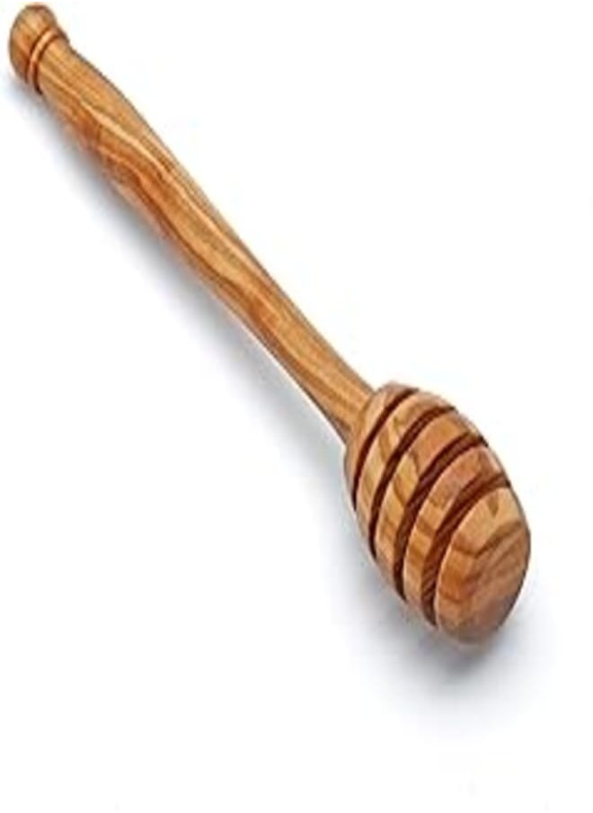 Generic - Nature Home Mediterranean Olive Wood Honey Spoon, 15 cm - Image 1
