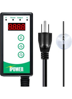 iPower 40-108 Degrees Fahrenheit Digital Heat Mat Thermostat Controller, for Seedlings Rooting and Brewing