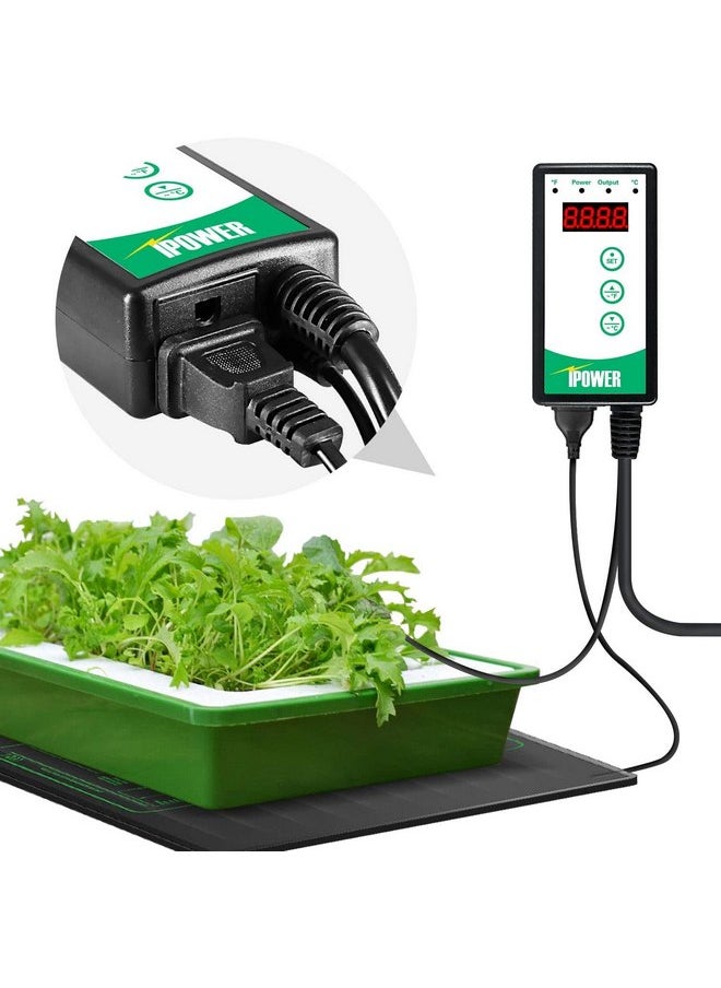iPower iPower 40-108 Degrees Fahrenheit Digital Heat Mat Thermostat Controller, for Seedlings Rooting and Brewing  - Image 4