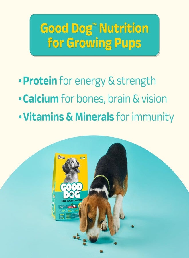 Good Dog Puppy Dry Dog Food | Oven Baked | Fresh Chicken & Eggs | 2 kg | Palatable Meal for Healthy Growth, Strong Bones, Immunity & Digestion | Nutritionally Crafted | Puppy Food for All Breeds - Image 5