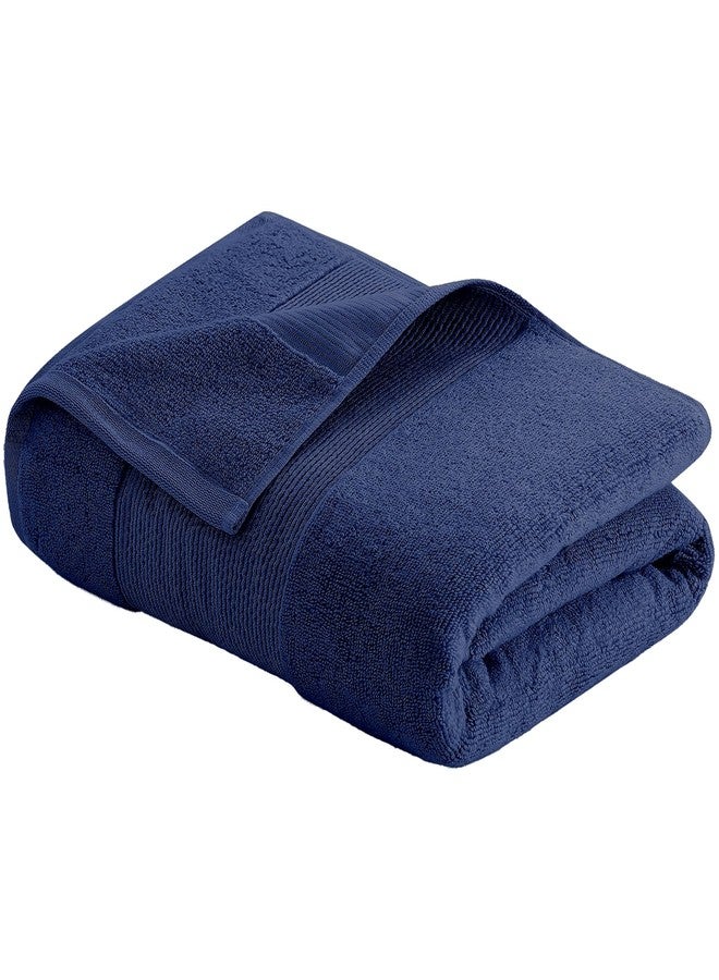 Modern Threads - Air Cloud 2-Pack 100% Zero-Twist Cotton Bath Sheet Set - Super Absorbent & Quick Dry - 500 GSM - Soft & Plush, Navy - Image 5