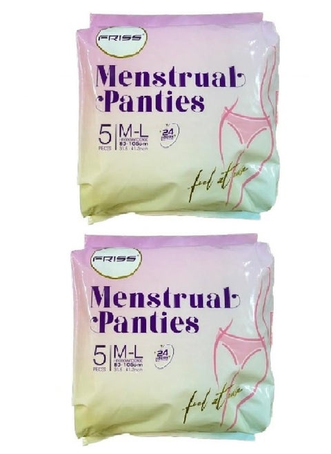 Overnight Period Panties 2 x 5 pack（M-L）