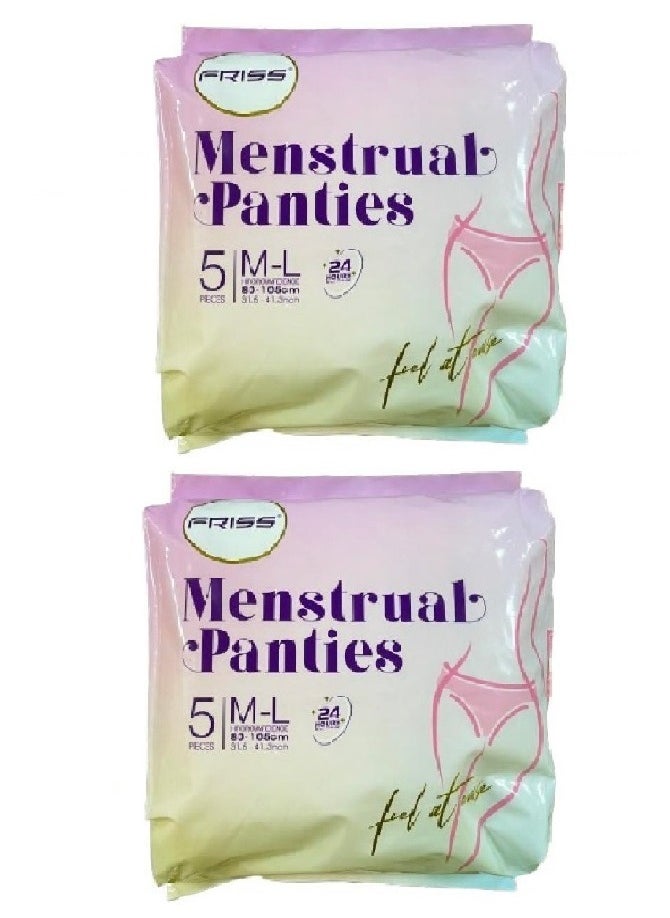 Overnight Period Panties 2 x 5 pack（M-L）