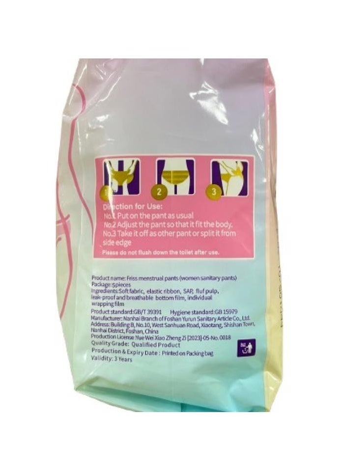 Overnight Period Panties 2 x 5 pack（M-L）