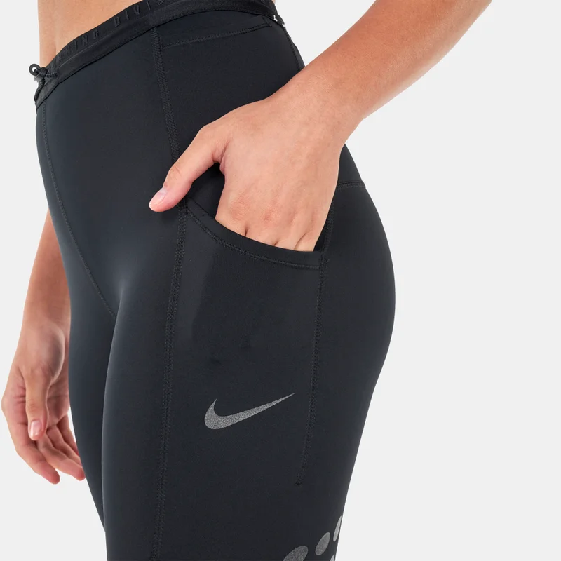 Nike black Women's Dri-FIT Run Division Pocket Running Leggings for Women | Best Price UAE