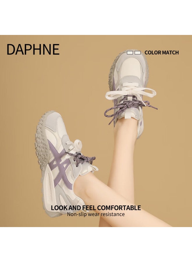 Daphne Women's Height Increasing Shoes New Spring Fashion Casual Thick Sole Breathable Sports Training Shoes - Image 4
