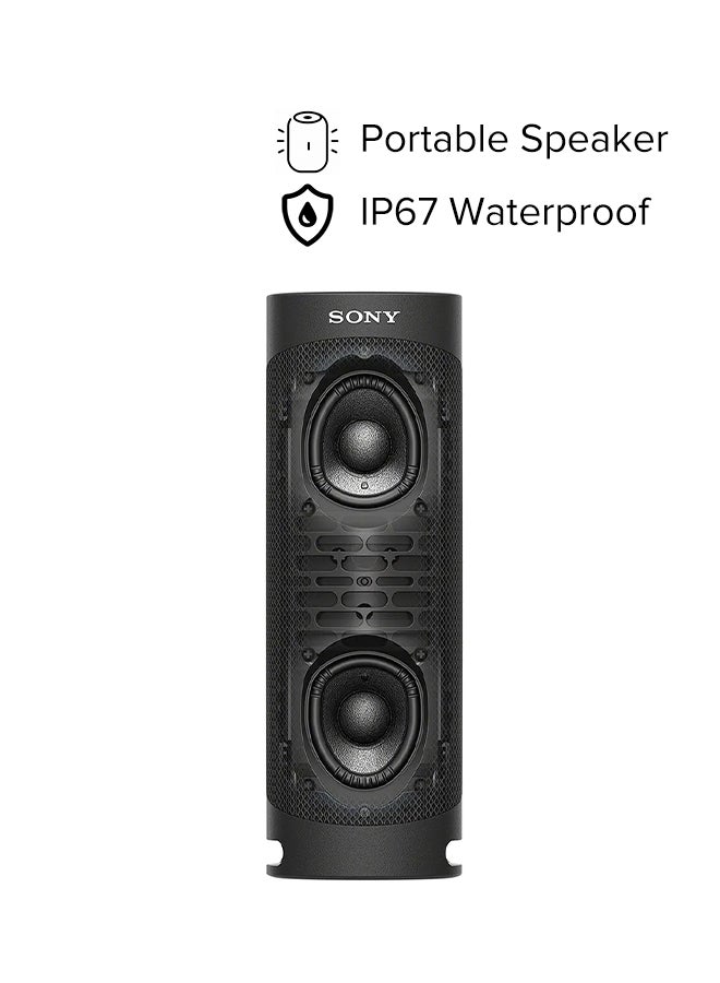 سوني مكبر صوت محمول مقاوم للماء يعمل بالبلوتوث بتقنية إكسترا باس طراز SRS-XB23 أسود - Image 2