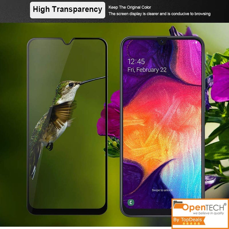 OpenTech Tempered Glass Screen Protector Compatible For Samsung Galaxy A70 / Samsung Galaxy A70S Edge To Edge Coverage With Easy Installation Kit for Smartphone - Image 4