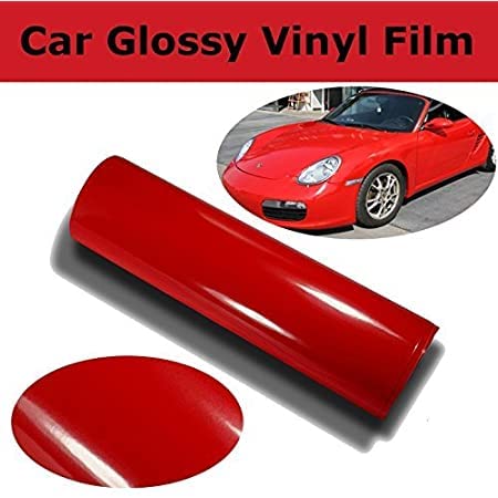 COSMOS STAR™ Vinyl Wrap Sheet for Car & Bike Self Adhesive Wrap Sticker and Decal Roll Film for Auto Vehicle Motorcycle (2 Feet by 10 Feet, Red Glossy Wrap) - Image 4