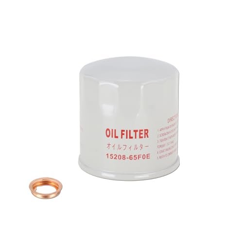 Kefly 15208-65F0E Engine Oil Filters Fits for Nissan Rogue Altima Frontier Pathfinder Kicks Infiniti, with Drain Plug Gasket 11026-JA00A (6 PCS) - Image 1