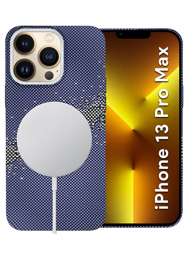 CATANES iPhone 13 Pro Max 3Packs Case Cover with a Caseless Feel, Glow in The Dark, Aramid Fiber Woven / X Aries - Milky Way Blue - Image 2