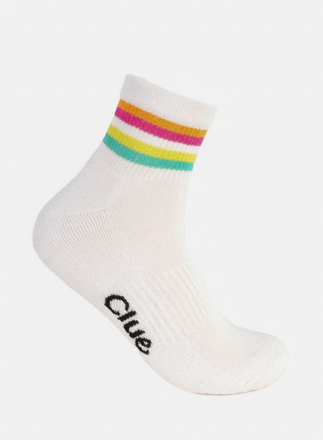 Clue Striped Quarter Length Socks - 3 Pairs  - Image 1