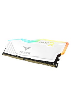 تيم جروب مجموعة ذاكرة عشوائية TeamGroup T-Force Delta RGB 2x16GB 3200MHz (3200MT/s) CL16 باللون الأبيض، 32 جيجابايت DDR4 RAM، ذاكرة ألعاب سطح المكتب، مبدد حراري معدني، مزامنة ARGB، XMP 2.0، لوحدة المعالجة المركزية Intel/AMD، وحدة عالية الأداء ومنخفضة زمن الوصول  - Image 5