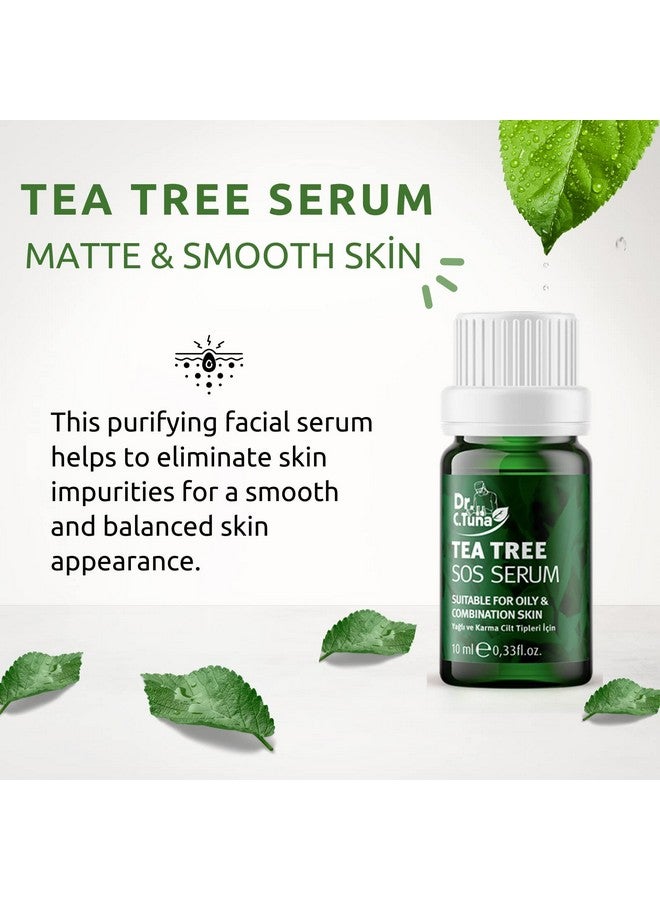FARMASI Dr. C. Tuna Tea Tree Serum, Skin Care Serum Spot Treatment Targets Redness, Bumps, Acne, Dry Itchy Skin, Repairs, and Hydrates Skin, Natural Full Body Skincare Support, 0.33 fl.oz 10 ml - Image 2