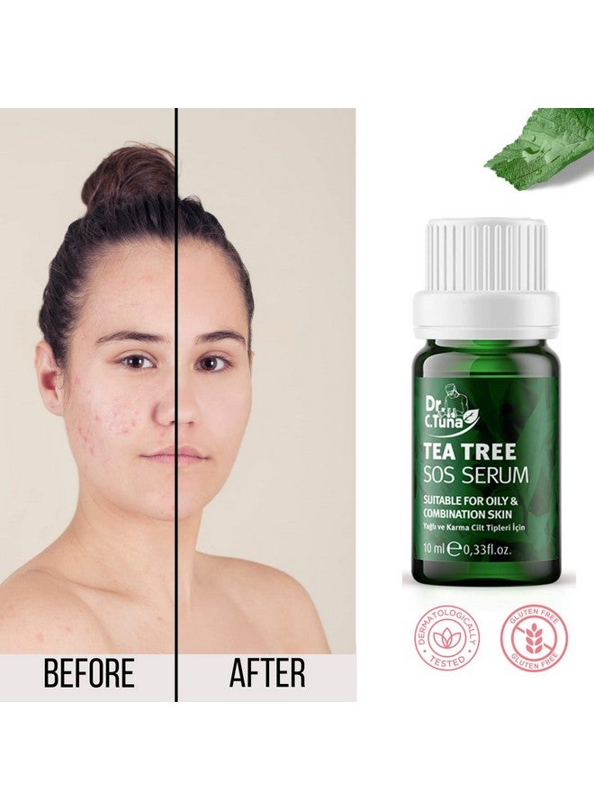 FARMASI Dr. C. Tuna Tea Tree Serum, Skin Care Serum Spot Treatment Targets Redness, Bumps, Acne, Dry Itchy Skin, Repairs, and Hydrates Skin, Natural Full Body Skincare Support, 0.33 fl.oz 10 ml - Image 4
