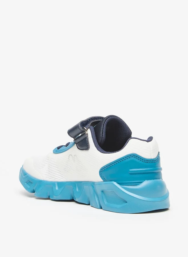 Kappa Boys' Textured Sports Shoes with Hook and Loop Closure