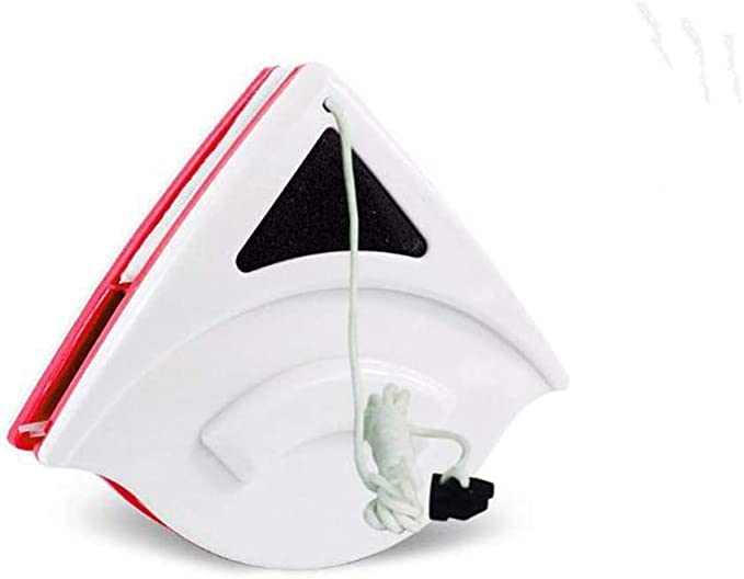 Tendula Magnetic Window Cleaner DoubleSided Wiper with 2 Extra Cleaning Cotton Squeegee Washing Equipment for Household Cleaner Triangle - Image 1