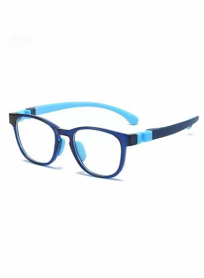 واي جيه نظارات للأطفال لحجب الضوء الأزرق، مصنوعة من السيليكون، مضادة لإجهاد العين، تحجب الأشعة فوق البنفسجية، مناسبة للقراءة والألعاب والحاسوب، بإطار خفيف الوزن للأطفال من سن 3 إلى 10 سنوات، باللون الأزرق - Image 1