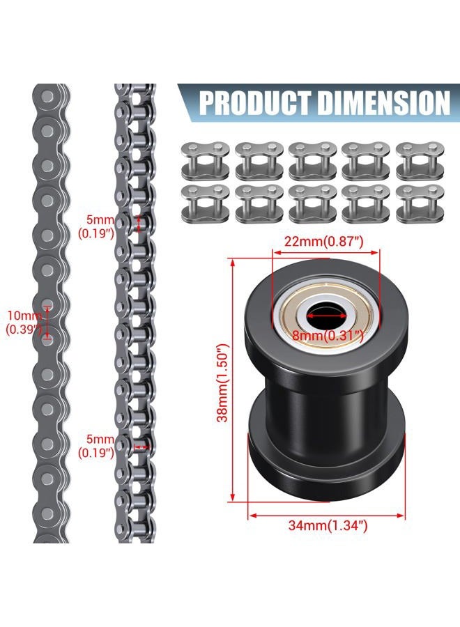 CILOYU #35 سلسلة 140 حلقة مشد سلسلة دراجة نارية صغيرة لكولمان CT100U CC100X باجا دودل باج DB30 بريداتور 212cc 79cc 97cc 100cc موتوفوكس MBX10 MBX11 ميغا موتو MM-B80 105cc أجزاء دراجة نارية كارت - Image 2