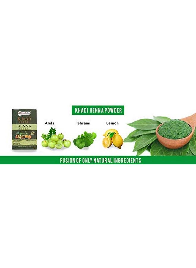 KHADI RISHIKESH حناء 100% عشبي / مسحوق مهنيدي طبيعي لصبغ الشعر ونموه وتقليل القشرة خالي من البارابين والمواد الكيميائية للنساء / الرجال مجموعة مكونة من 150 جرام × 2 (300 جرام) مع فرشاة صبغ الشعر مجانية - Image 5