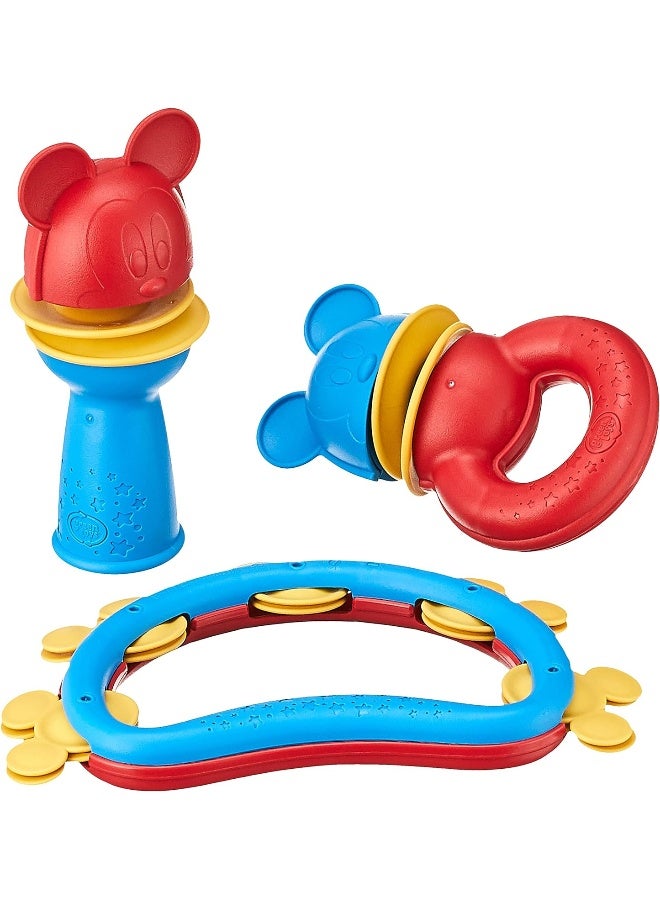 Green Toys لعبة جرين تويز الحصرية من ديزني بيبي - مجموعة ميكي ماوس للاهتزاز والقرع - Image 1