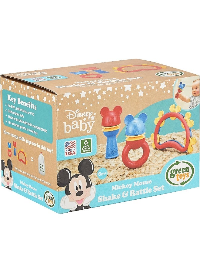 Green Toys لعبة جرين تويز الحصرية من ديزني بيبي - مجموعة ميكي ماوس للاهتزاز والقرع - Image 2