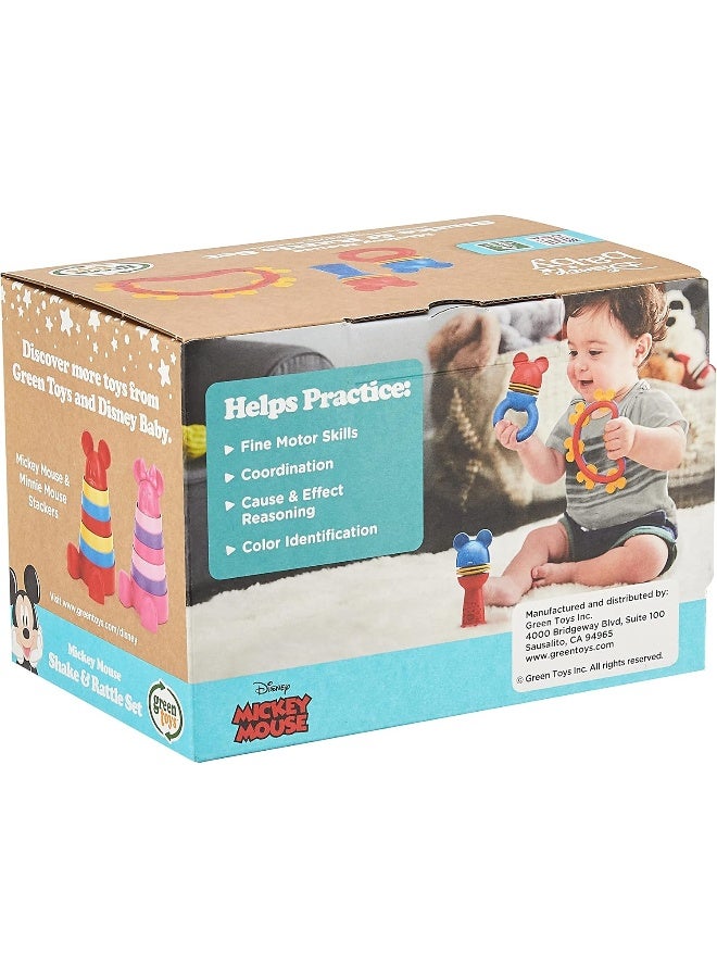 Green Toys لعبة جرين تويز الحصرية من ديزني بيبي - مجموعة ميكي ماوس للاهتزاز والقرع - Image 3